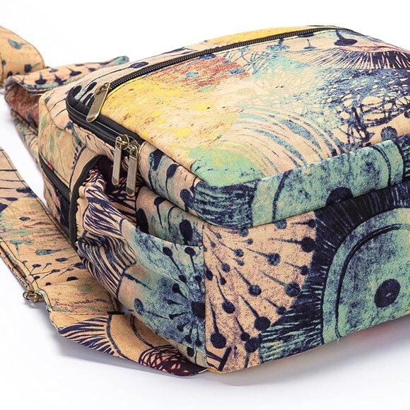 Women Canvas Sling Bag Small Boho Crossbody Purse Large Capacity Travel - Picture 7 of 9